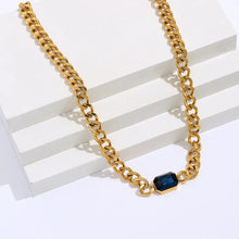 Blue stone necklace