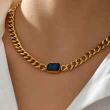 Blue stone necklace